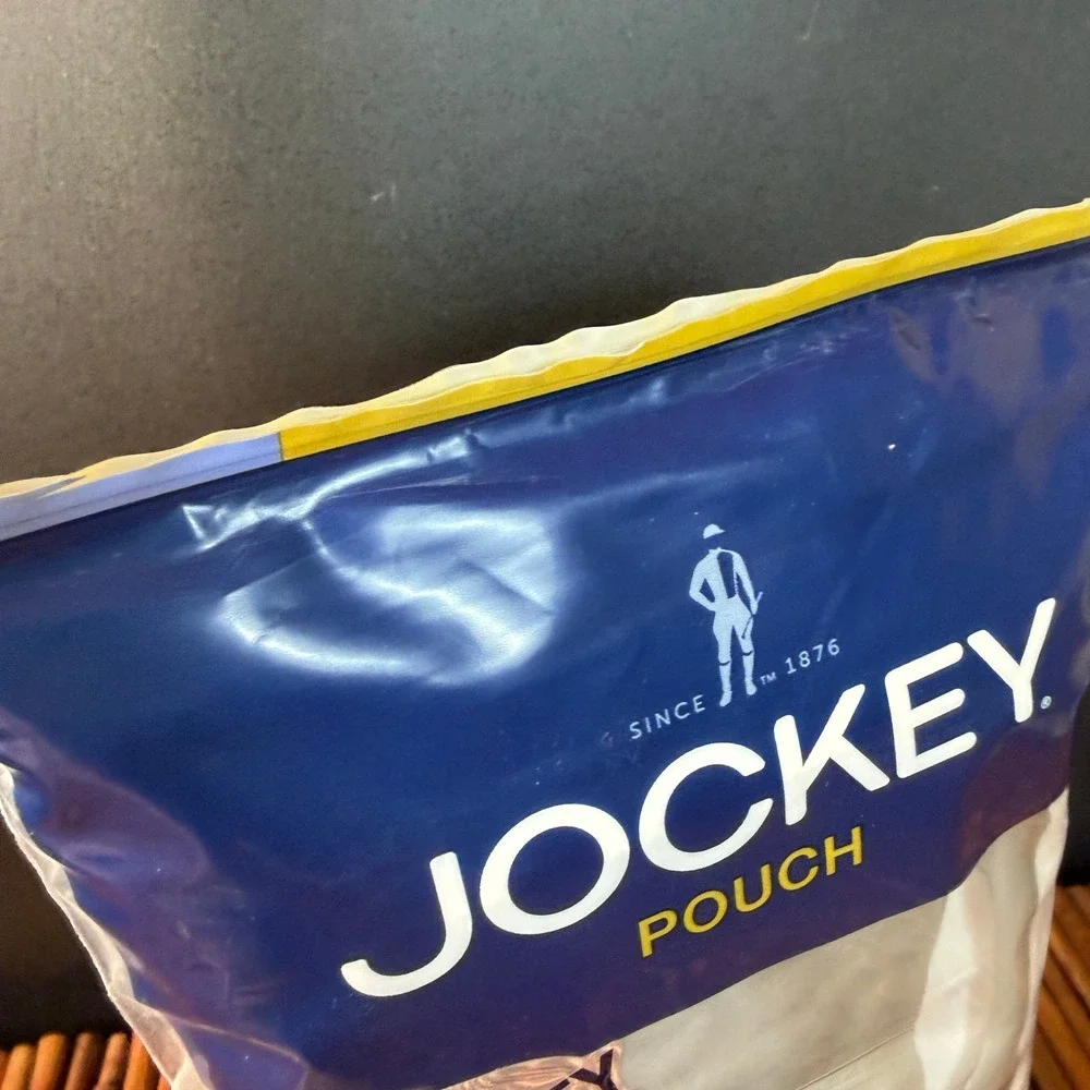 Vintage 2012 Jockey Pouch Brief Mens XL White Cotton Spandex H-Fly Underwear New